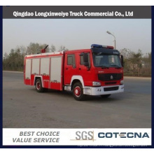 Camion de pompier de camion citerne de l&#39;eau HOWO 4X2 8000L